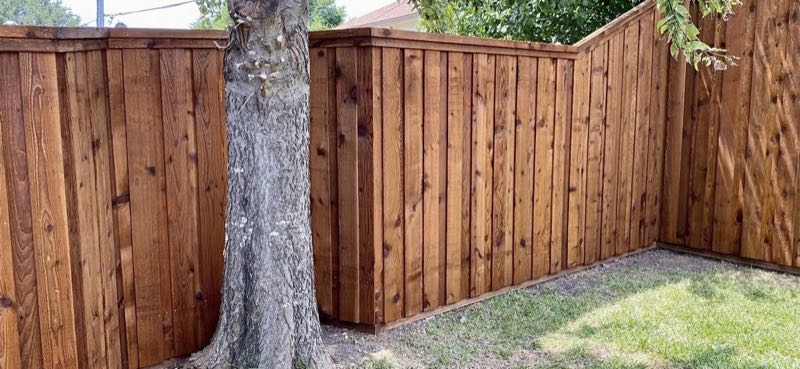 Cedar Privacy Fence in North Richland Hills